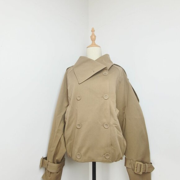 Acne Studios Trench Twill cotton twill jacket for women in beige size Germany 38 - Picture 4 of 12